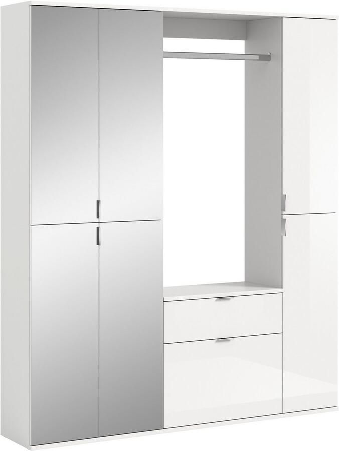 INOSIGN Halmeubelset Trondheim Breedte 152 cm 5-delig bestaande uit: 2x garderobekast 1 commode 1 kledingstang 1 legplank (set 4 stuks) - Foto 10