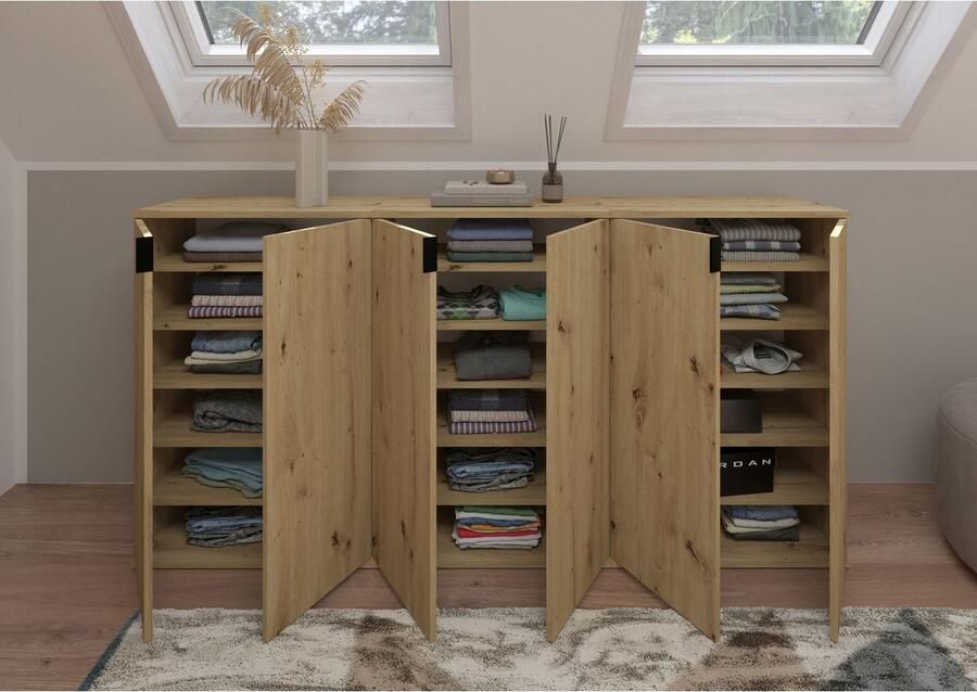 INOSIGN Halmeubelset Trondheim Breedte 183 cm bestaande uit 3 Kommoden 6 Deuren 18 Vakken (set 3-delig) - Foto 3