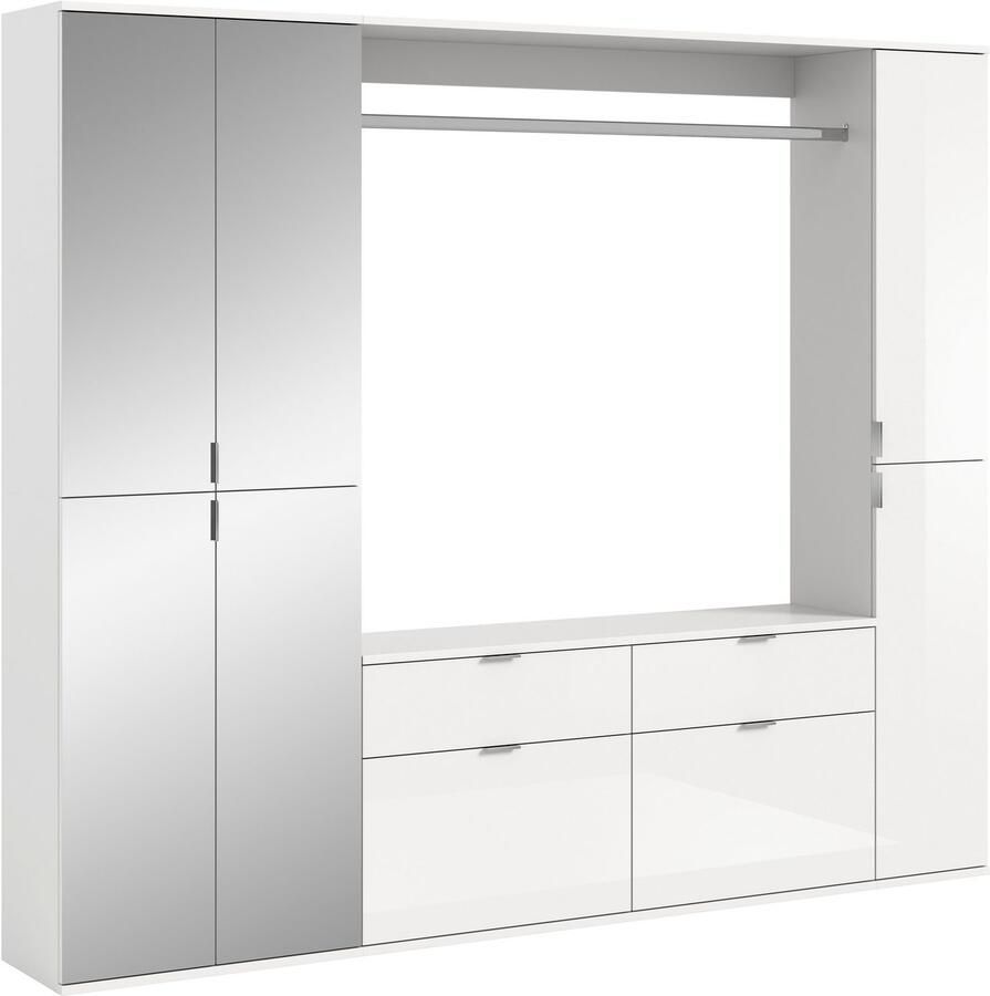 INOSIGN Halmeubelset Trondheim Breedte 212 cm 5-delig bestaande uit: 2x garderobekast 1 commode 1 kledingstang 1 legplank (set 4-delig) - Foto 4