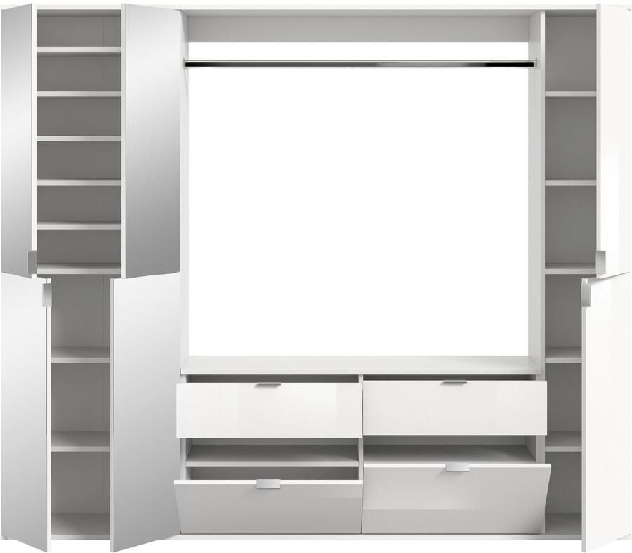 INOSIGN Halmeubelset Trondheim Breedte 212 cm 5-delig bestaande uit: 2x garderobekast 1 commode 1 kledingstang 1 legplank (set 4-delig) - Foto 9