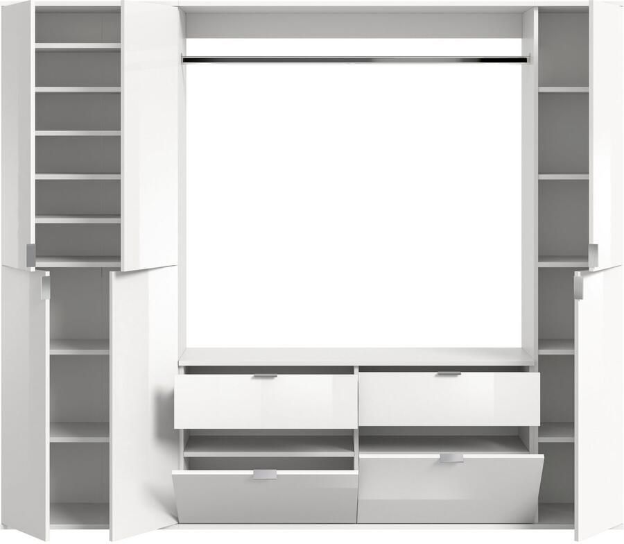 INOSIGN Halmeubelset Trondheim Breedte 212 cm 5-delig bestaande uit: 2x garderobekast 1 commode 1 kledingstang 1 legplank (set 4-delig) - Foto 8