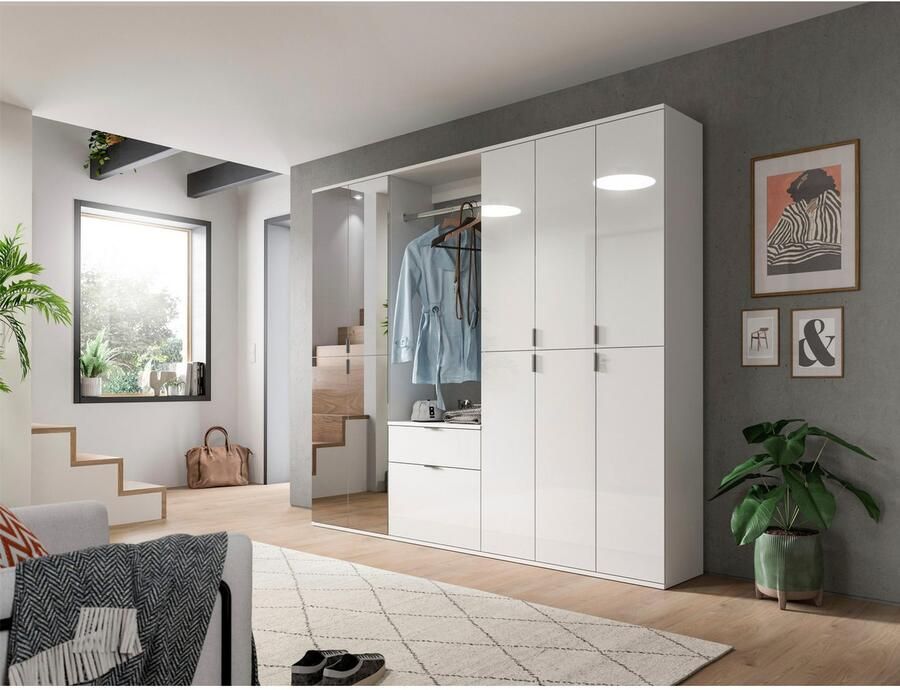 INOSIGN Halmeubelset Trondheim Breedte 213 cm 6-delig bestaande uit: 3x garderobekast 1 commode 1 kledingstang 1 legplank (set 5 stuks) - Foto 10