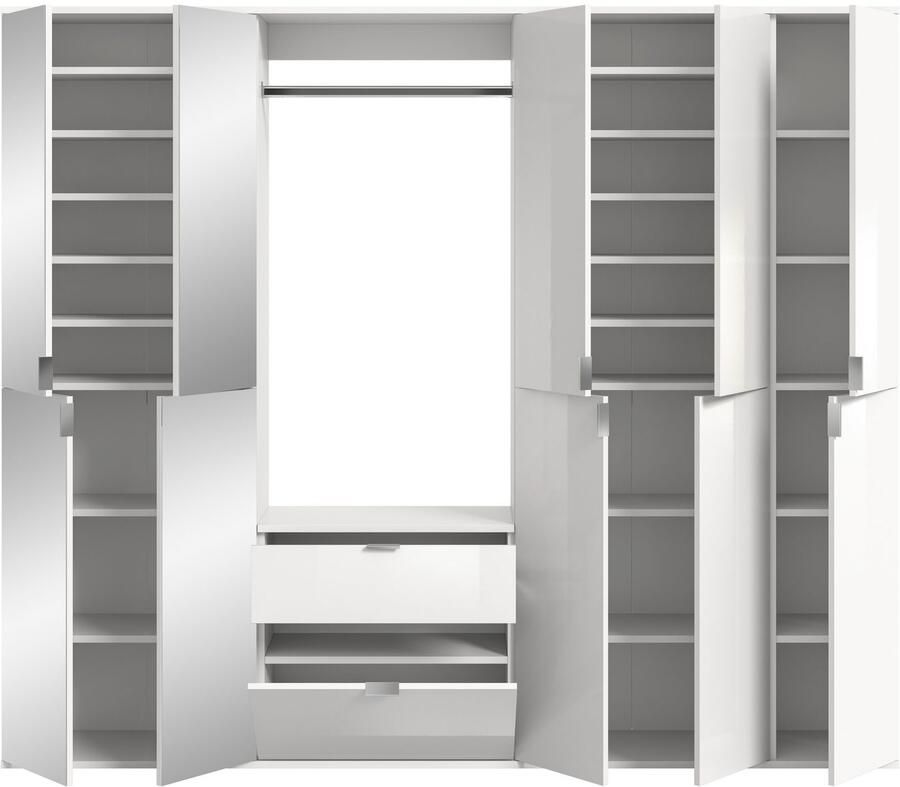 INOSIGN Halmeubelset Trondheim Breedte 213 cm 6-delig bestaande uit: 3x garderobekast 1 commode 1 kledingstang 1 legplank (set 5 stuks) - Foto 8