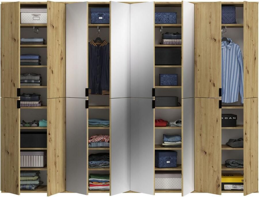 INOSIGN Halmeubelset Trondheim Breedte 244 cm bestaande uit 4 Kasten 16 Deuren 36 Vakken (set 4-delig) - Foto 2