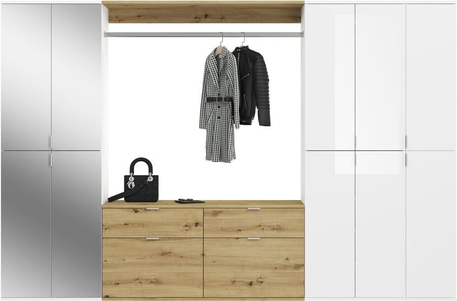 INOSIGN Halmeubelset Trondheim Breedte 273 cm 6-delig bestaande uit: 3x garderobekast 1 commode 1 kledingstang 1 legplank (set 5 stuks) - Foto 3