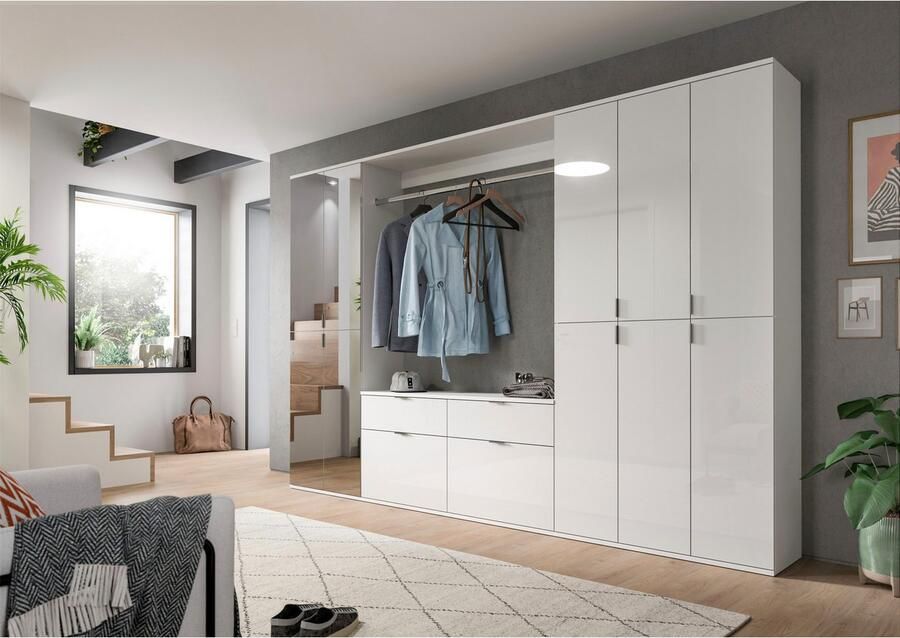 INOSIGN Halmeubelset Trondheim Breedte 273 cm 6-delig bestaande uit: 3x garderobekast 1 commode 1 kledingstang 1 legplank (set 5 stuks) - Foto 10