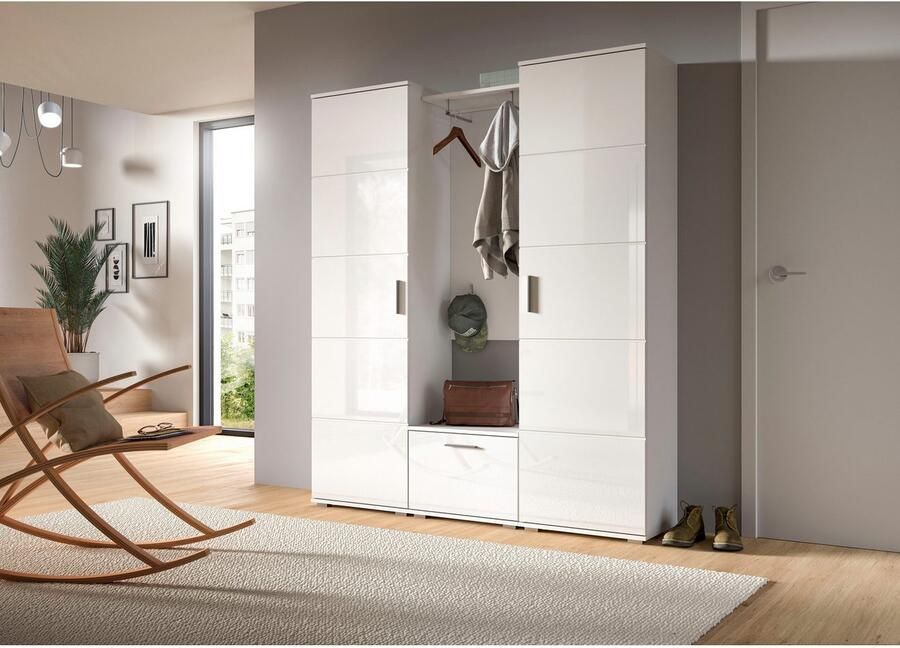 INOSIGN Halmeubelset Valge Breedte 180 cm inclusief 15 cm typeafstand 4-delig Set bestaande uit: (4-delig) - Foto 4