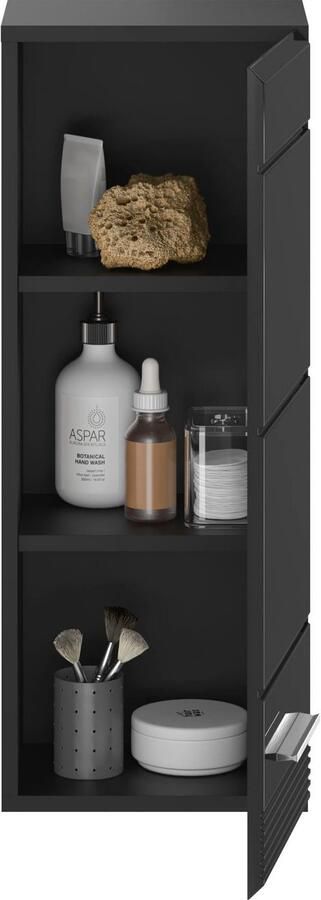 INOSIGN Hangend kastje Malmö breedte 30 cm 1 deur (verwisselbare deurstop) 2 planken in verschillende kleuren verkrijgbaar badkamermeubels badkamerkast kast badkamer - Foto 6