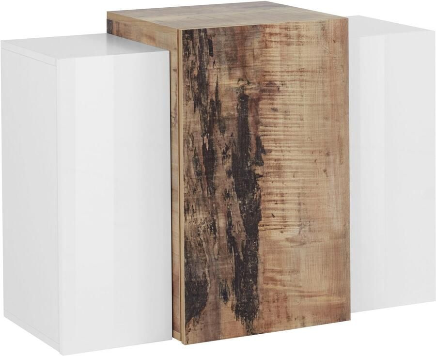 INOSIGN Hangende vitrinekast Coro hangkast bovenkast hangrek greeploos dubbele diepte