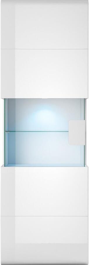 INOSIGN Hangende vitrinekast Toledo hoogte 159 cm trendy glazen vitrine met decoratieve MDF-front Vitrine met glazen front zonder verlichting veel opbergruimte hoogglans - Foto 5