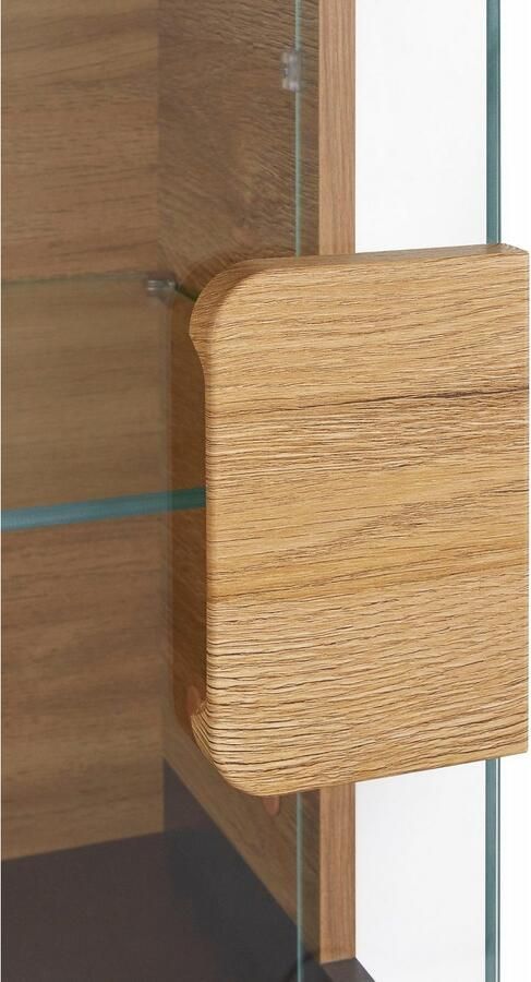 INOSIGN Hangende vitrinekast Toledo hoogte 159 cm trendy glazen vitrine met decoratieve MDF-front Vitrine met glazen front zonder verlichting veel opbergruimte hoogglans - Foto 5