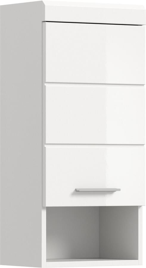 INOSIGN Hangkast Siena breedte 37 cm 1 deur 1 open vak 1 legplank MDF-front in verschillende kleuren verkrijgbaar badkamermeubels badkamerkast kast badkamer (1 stuk) - Foto 9