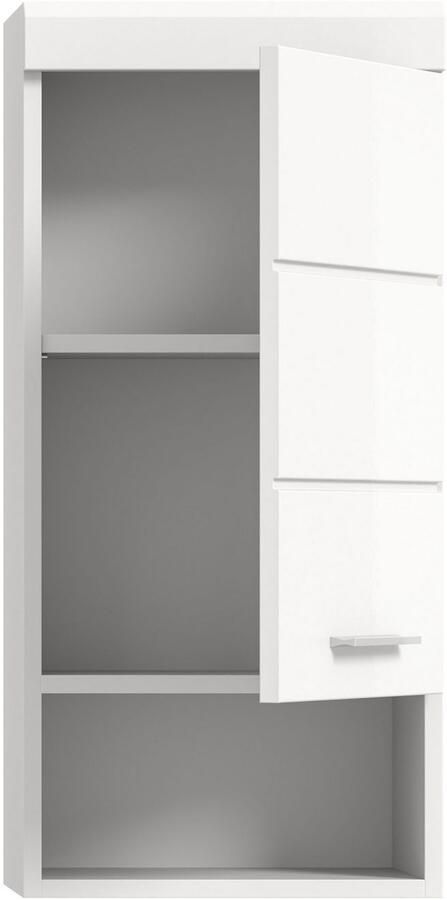 INOSIGN Hangkast Siena breedte 37 cm 1 deur 1 open vak 1 legplank MDF-front in verschillende kleuren verkrijgbaar badkamermeubels badkamerkast kast badkamer (1 stuk) - Foto 7
