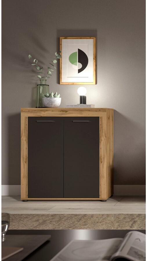 INOSIGN Highboard Aosta Hoogte 88 cm in verschillende kleuren met 2 deuren en 3 vakken woonkamer commode kast - Foto 5
