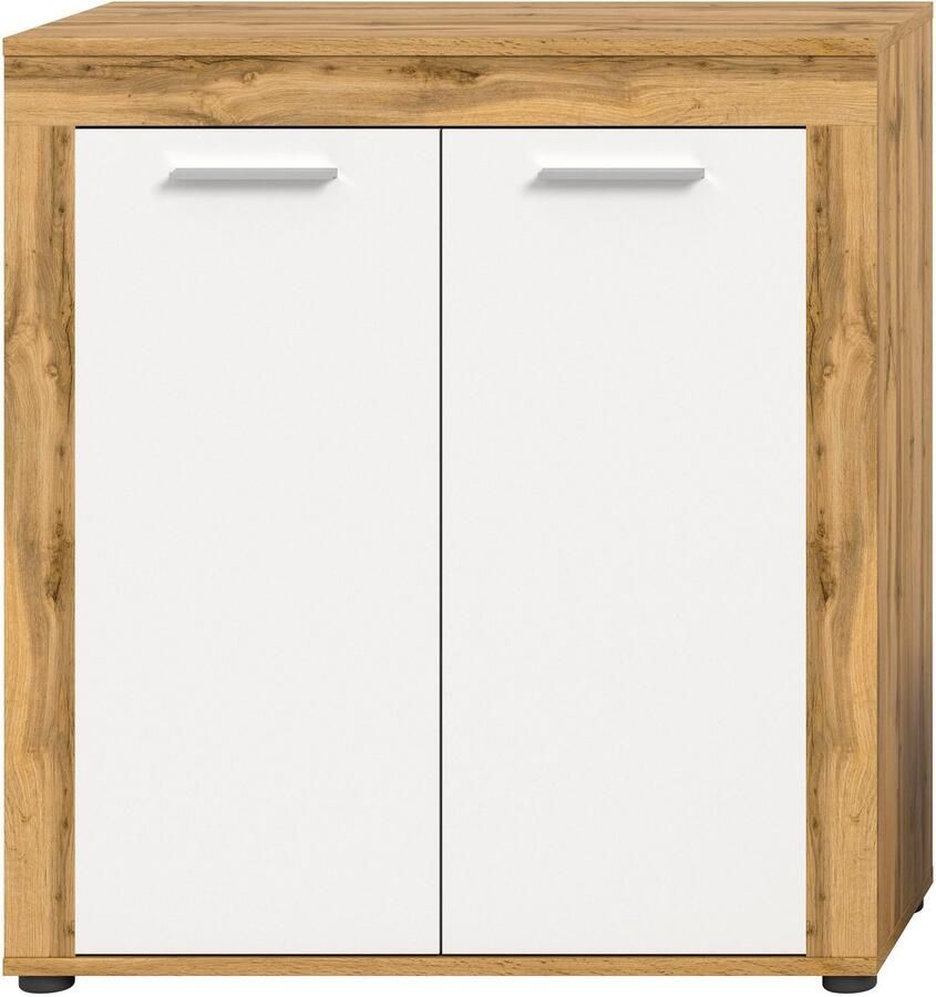 INOSIGN Highboard Aosta Hoogte 88 cm in verschillende kleuren met 2 deuren en 3 vakken woonkamer commode kast