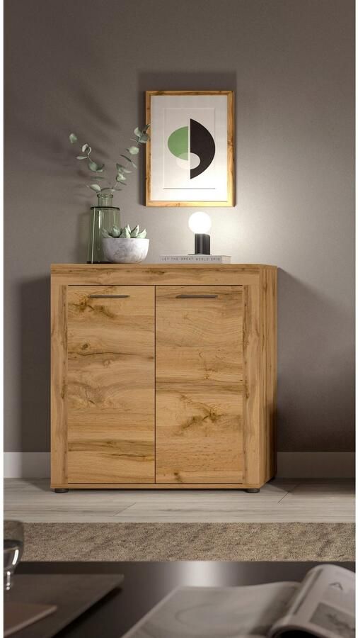 INOSIGN Highboard Aosta Hoogte 88 cm in verschillende kleuren met 2 deuren en 3 vakken woonkamer commode kast - Foto 8