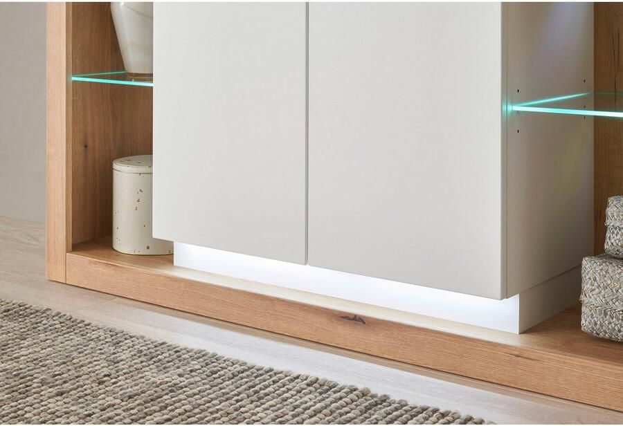 INOSIGN Highboard Brixen moderne commode opberg element in eik Evoke decor Metalen grepen voldoende opbergruimte veelzijdig toepasbaar - Foto 6