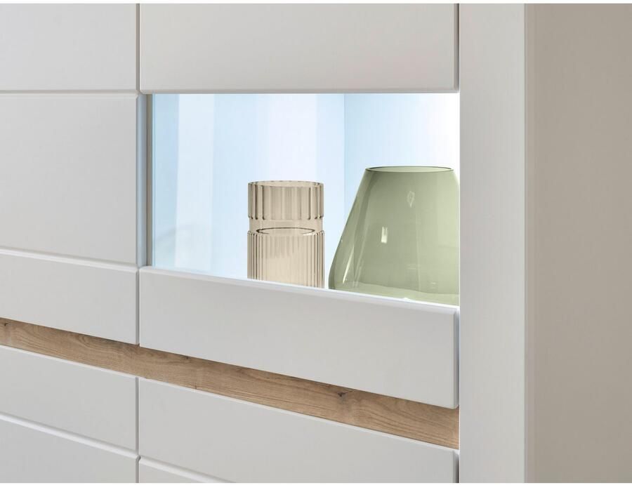 INOSIGN Highboard Chester moderne ladekast Kast met opbergruimte Sideboard in Mat Wit (1 stuk) - Foto 9