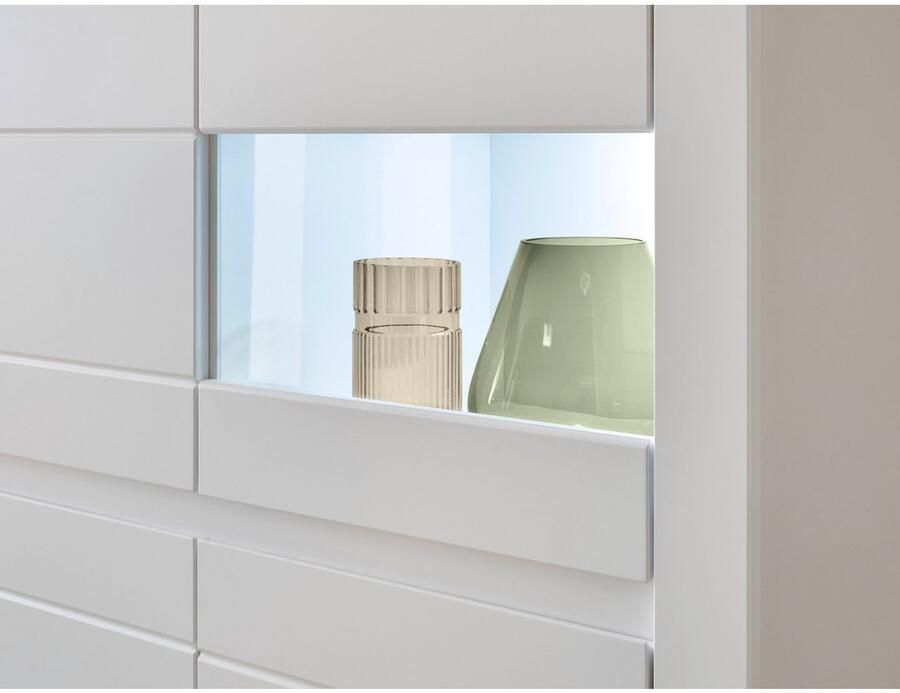 INOSIGN Highboard Chester moderne ladekast Kast met opbergruimte Sideboard in Mat Wit (1 stuk) - Foto 8