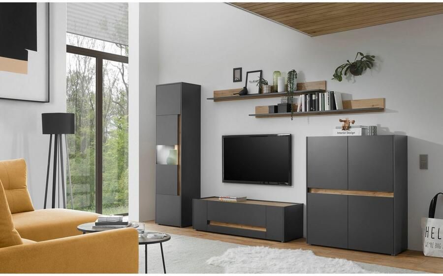 INOSIGN Highboard City Giron moderne kast commode opbergkast hoge kast tijdloos modern voldoende opbergruimte veelzijdig inzetbaar - Foto 4