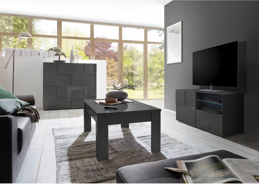 INOSIGN Highboard Dama Hoogte 111 cm Breedte 121 cm Commode 2 deuren Hoge commode - Foto 5