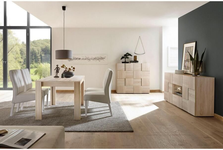 INOSIGN Highboard Dama Hoogte 111 cm Breedte 121 cm Commode 2 deuren Hoge commode - Foto 5