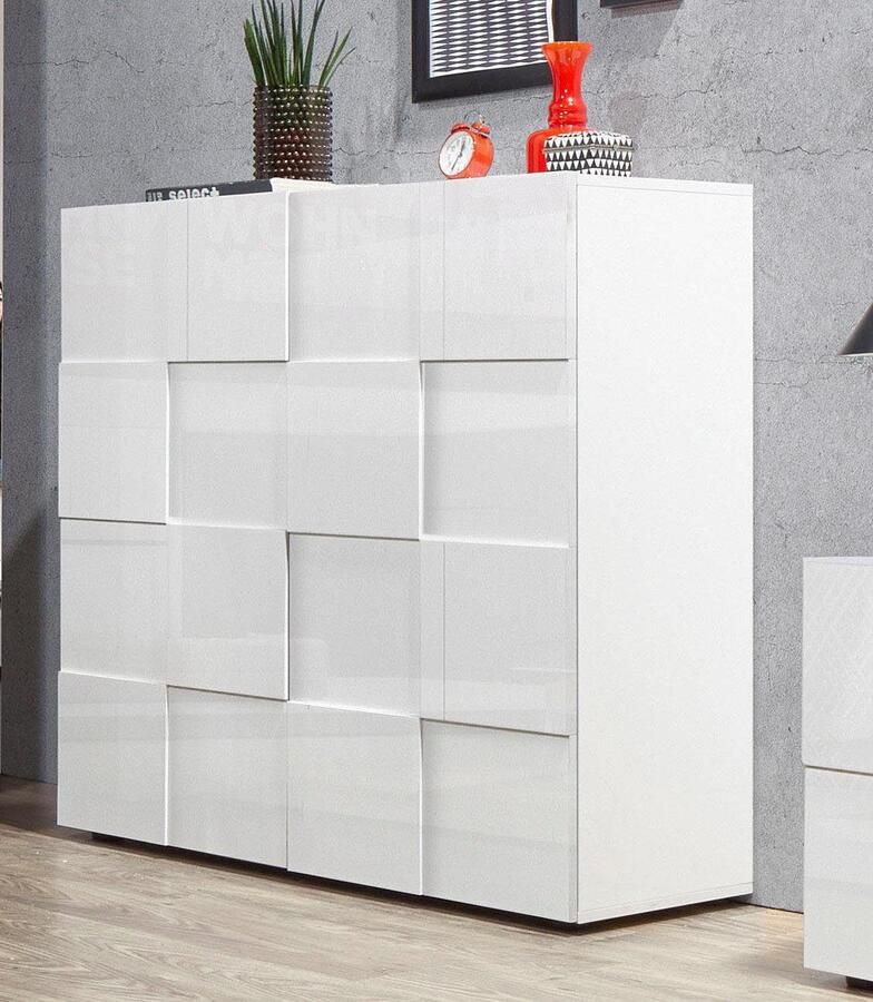 INOSIGN Highboard Dama Hoogte 111 cm Breedte 121 cm Commode 2 deuren Hoge commode - Foto 6