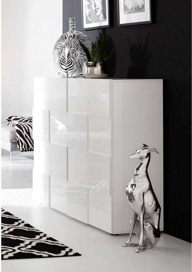 INOSIGN Highboard Dama Hoogte 111 cm Breedte 121 cm Commode 2 deuren Hoge commode - Foto 10