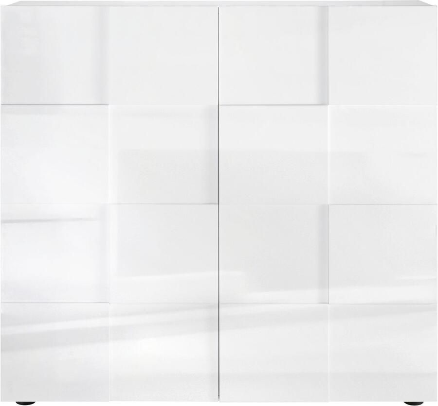 INOSIGN Highboard Dama Hoogte 111 cm Breedte 121 cm Commode 2 deuren Hoge commode - Foto 4