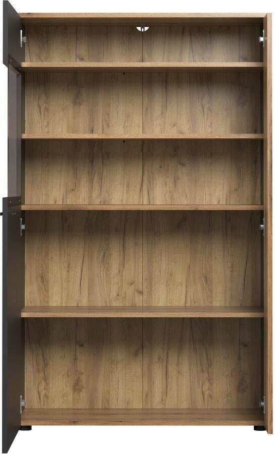 INOSIGN Highboard Estepona Vitrine met groeflook deuren links of rechts monteerbaar (1 stuk) - Foto 9