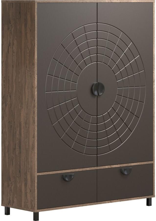 INOSIGN Highboard Fusion Opbergkast met bijzonder cirkelpatroon (B D H) 120 42 163 cm (1 stuk) - Foto 5
