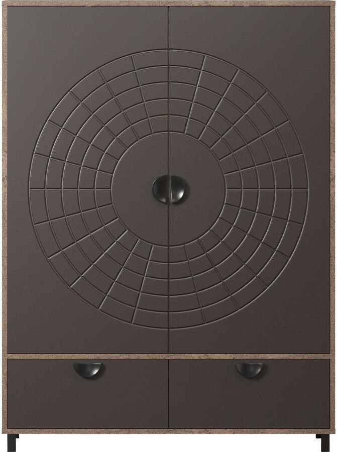 INOSIGN Highboard Fusion Opbergkast met bijzonder cirkelpatroon (B D H) 120 42 163 cm (1 stuk) - Foto 4