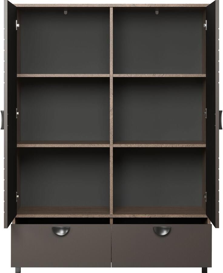 INOSIGN Highboard Fusion Opbergkast met bijzonder cirkelpatroon (B D H) 120 42 163 cm (1 stuk) - Foto 3