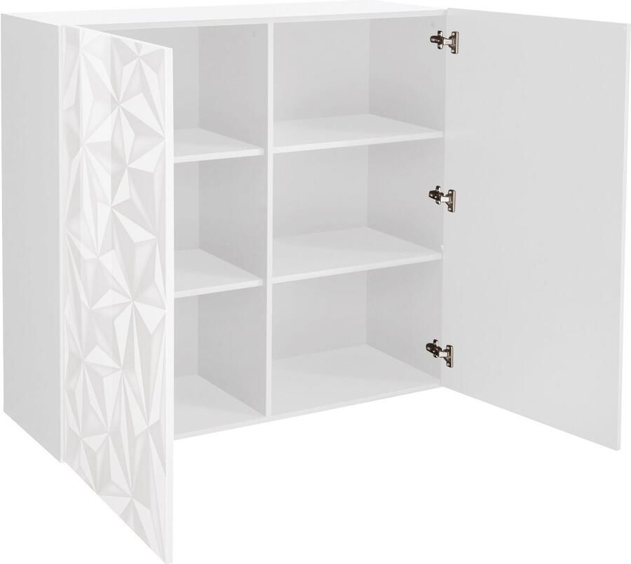 INOSIGN Highboard hoogte 111 cm breedte 121 cm dressoir 2 deuren hoog dressoir - Foto 3