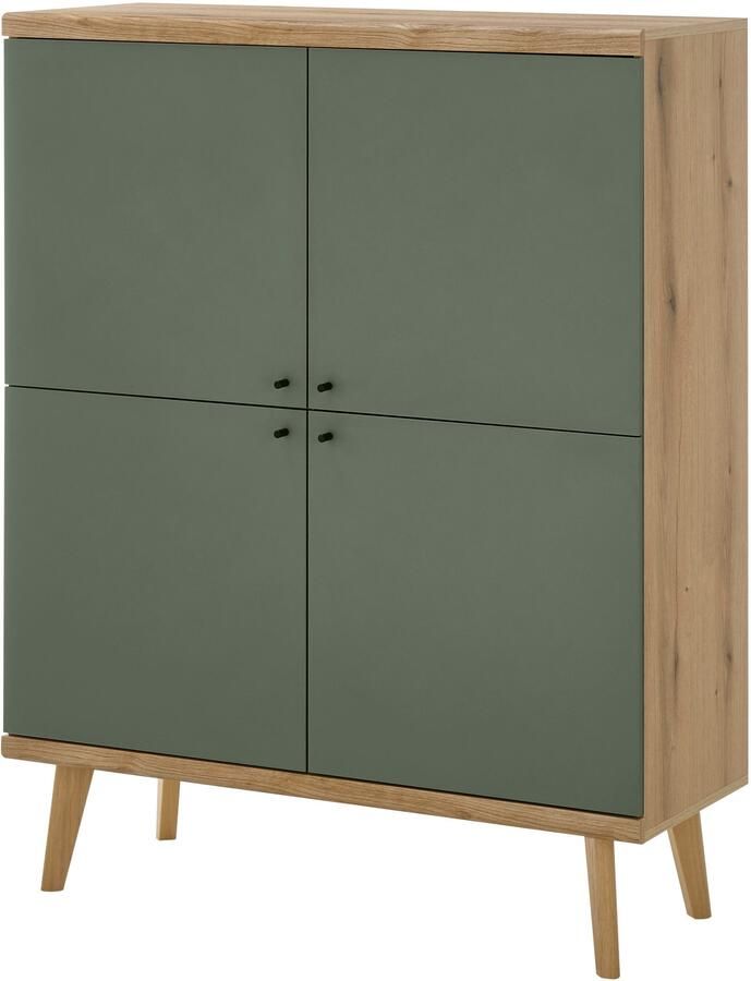 INOSIGN Highboard MAVAS in moderne trendkleur handgrepen van metaal (zwart) hoogte 134 cm - Foto 12