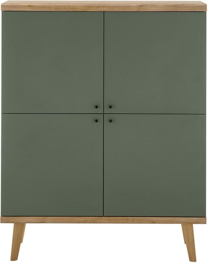 INOSIGN Highboard MAVAS in moderne trendkleur handgrepen van metaal (zwart) hoogte 134 cm - Foto 2