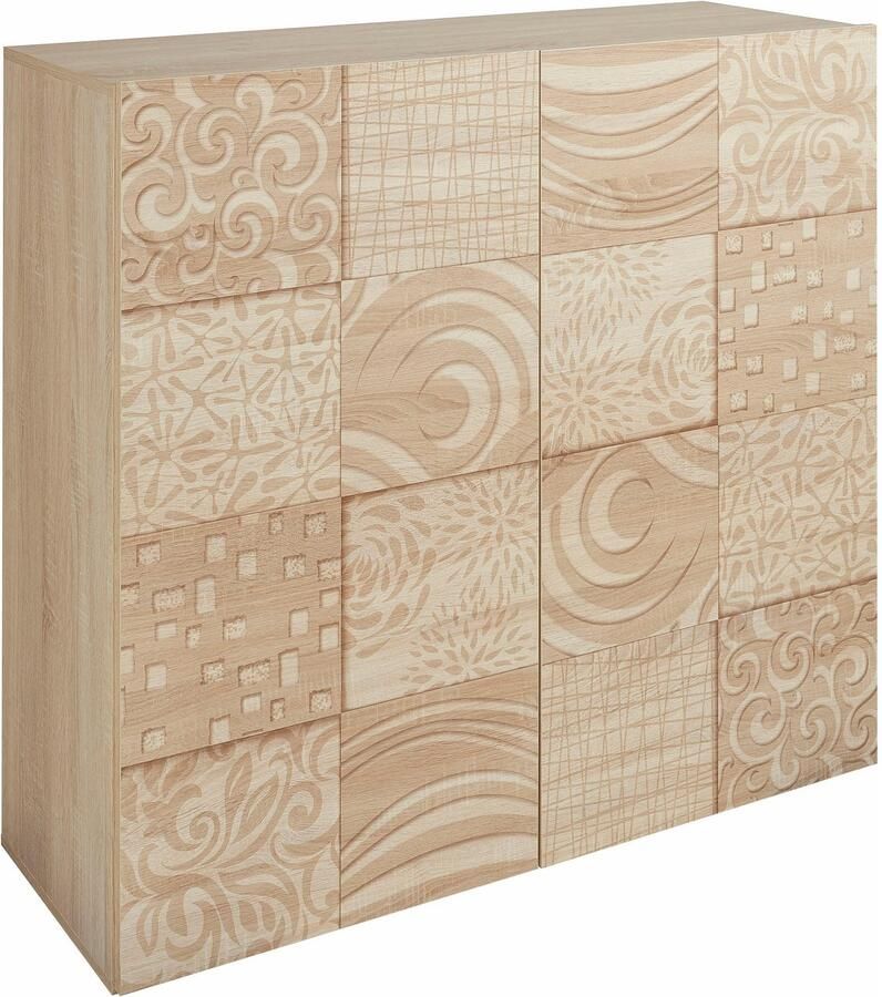 INOSIGN Highboard Miro Breedte 121 cm met decoratieve zeefdruk - Foto 4