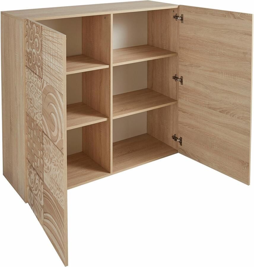 INOSIGN Highboard Miro Breedte 121 cm met decoratieve zeefdruk - Foto 2