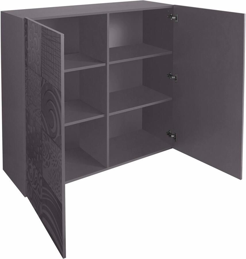INOSIGN Highboard Miro Breedte 121 cm met decoratieve zeefdruk - Foto 4
