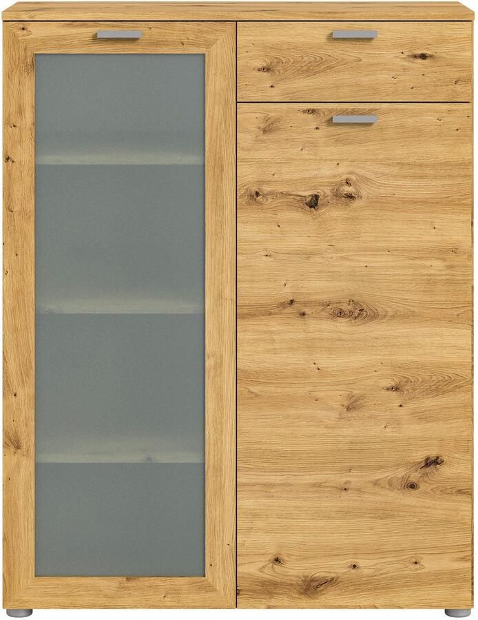 INOSIGN Highboard Onex breedte 90 cm met glazen deur veelzijdig inzetbaar