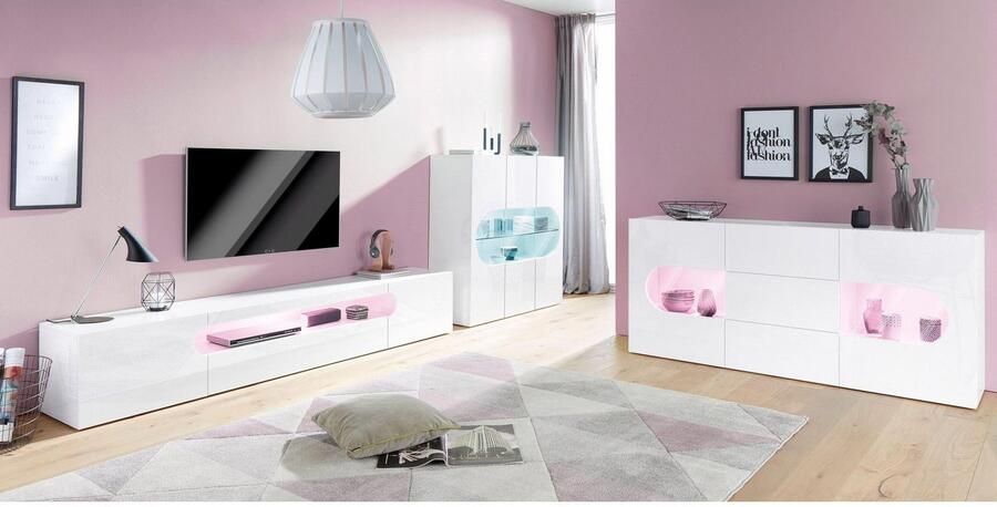 INOSIGN Tv-meubel REAL TV-meubel 240 cm breed 40 60 cm hoog hoogglans of mat - Foto 6