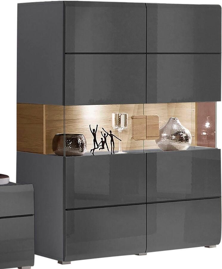 INOSIGN Highboard Toledo breedte 121 5 cm modieuze hoge kast met 2 deuren