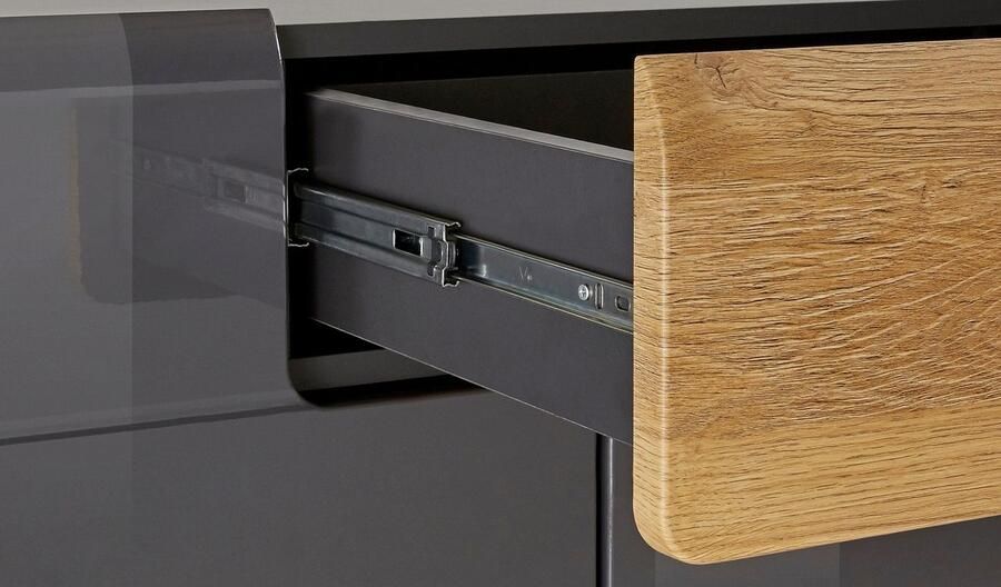 INOSIGN Highboard Toledo breedte 147 5 cm modieuze hoge kast met 3 deuren 1 lade - Foto 9