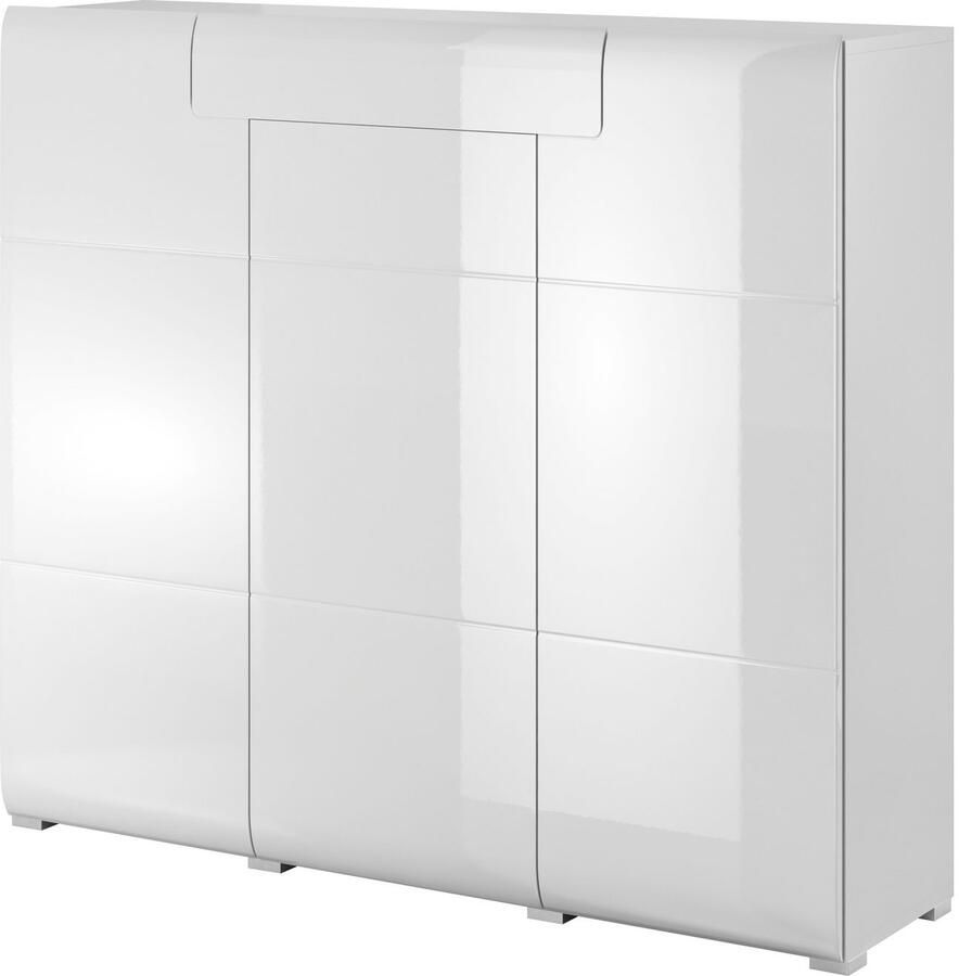 INOSIGN Highboard Toledo breedte 147 5 cm modieuze hoge kast met 3 deuren 1 lade
