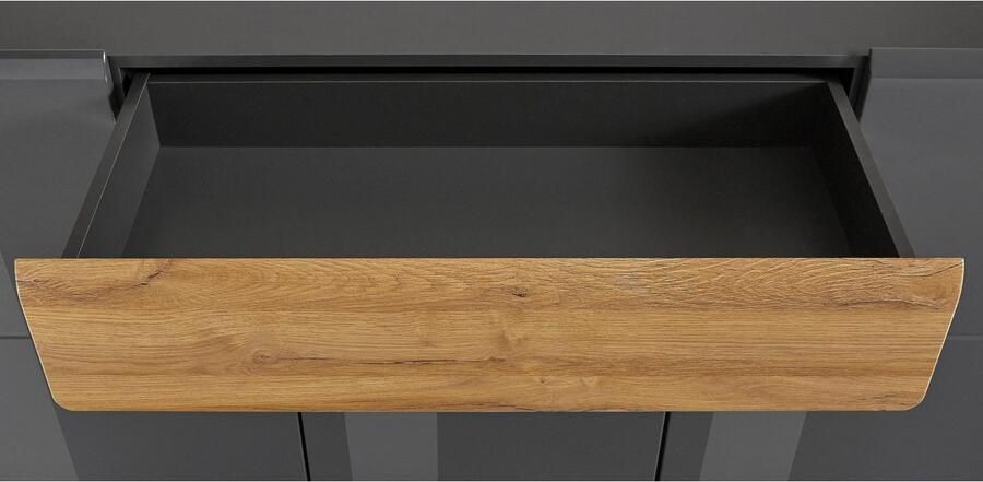 INOSIGN Highboard Toledo breedte 147 5 cm modieuze hoge kast met 3 deuren 1 lade - Foto 11