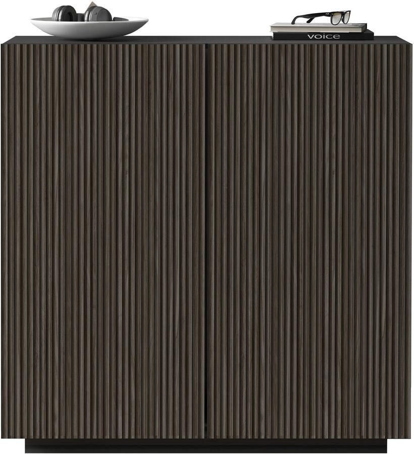 INOSIGN Highboard Vega Highboard Ladekast 120 cm met 2 deuren fronten met groeven-look - Foto 11