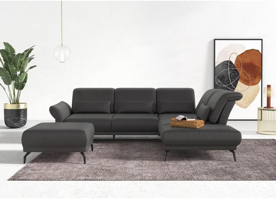 INOSIGN Hocker Coco Cord-bekleding in 2 uitvoeringen poten 15 cm hoog - Foto 3