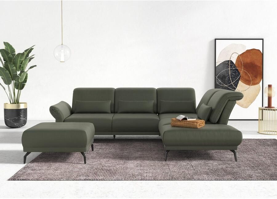 INOSIGN Hocker Coco Cord-bekleding in 2 uitvoeringen poten 15 cm hoog - Foto 3
