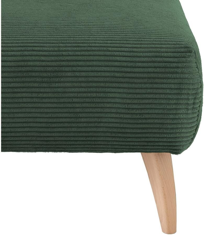 INOSIGN Hocker Colori Kleur houten poten naar keuze verschillende stoffen hoogwaardige stof