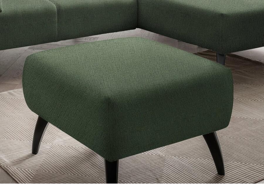INOSIGN Hocker Colori Kleur houten poten naar keuze verschillende stoffen hoogwaardige stof - Foto 4